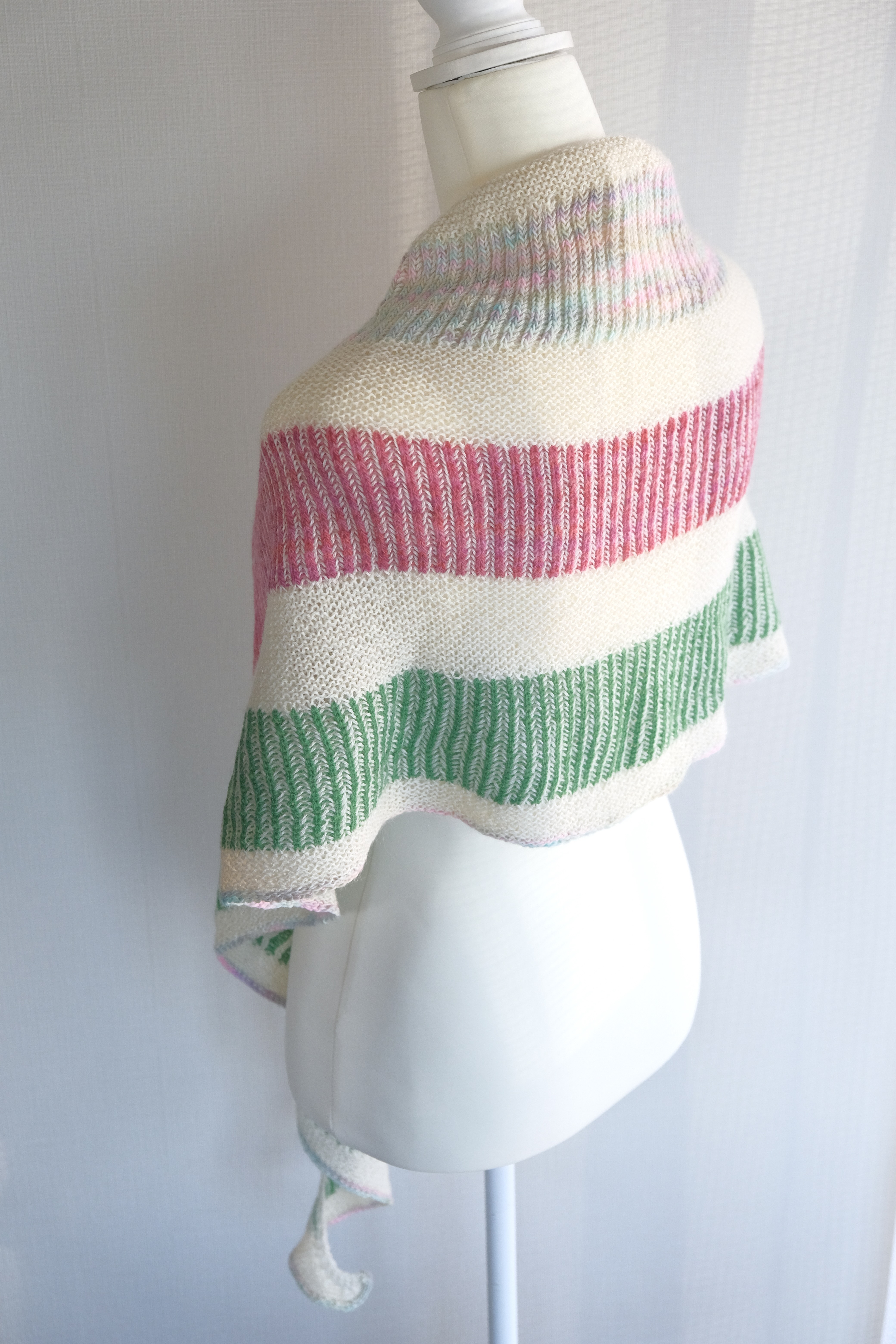 手編み ストール ベビーアルパカ&メリノウール使用