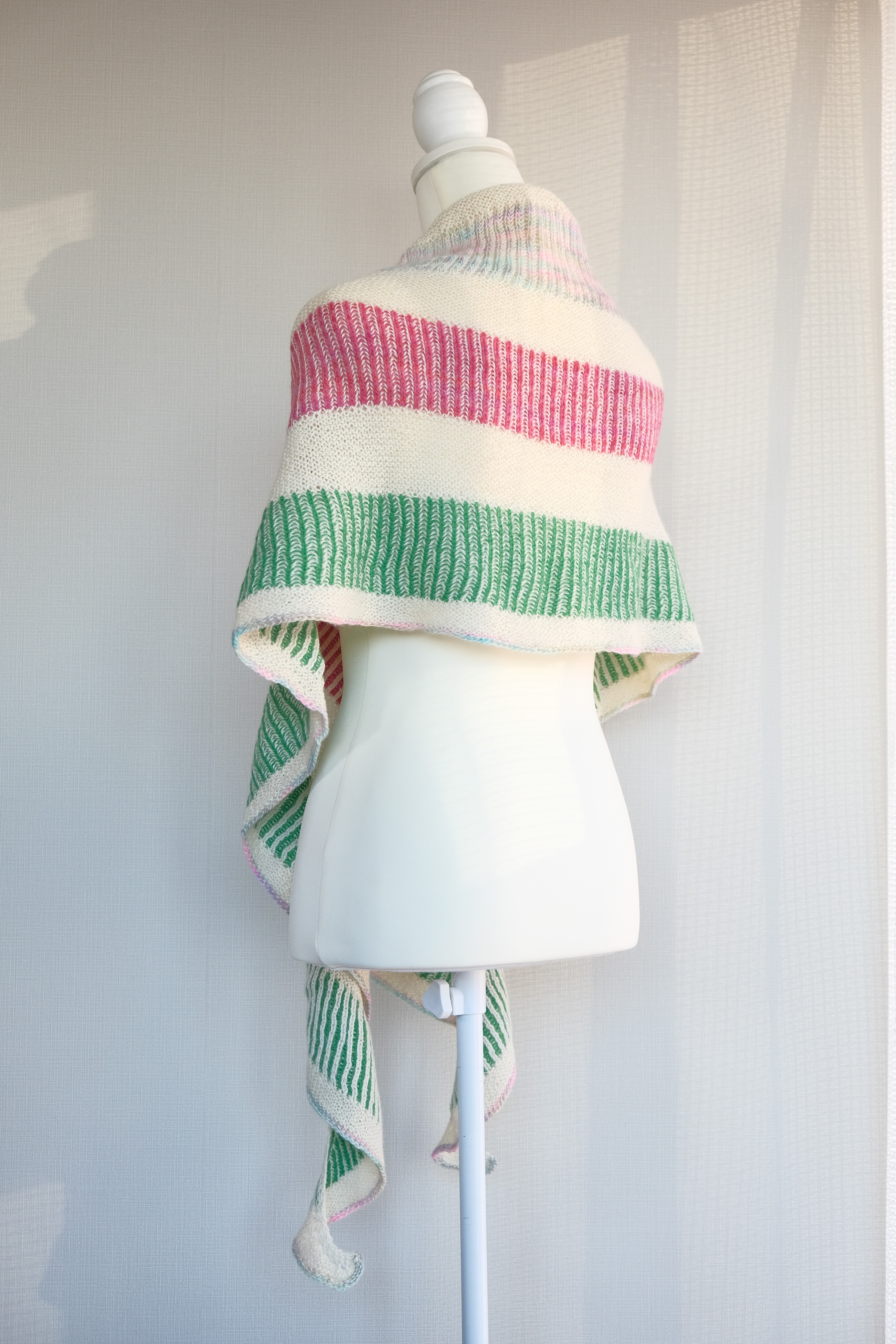 手編み ストール ベビーアルパカ&メリノウール使用