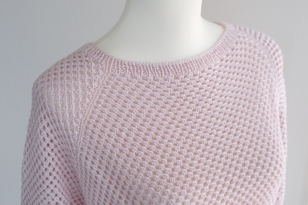 手編み 半袖ニット