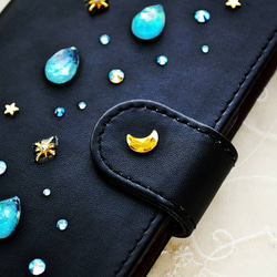 手帳型スマホケース『My Jewelry Box』Starry Night　ほぼ全機種注文可能　creema限定再販作品 4枚目の画像