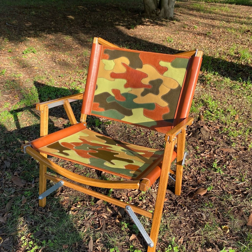 カーミットチェア用レザーシート カモフラ 迷彩