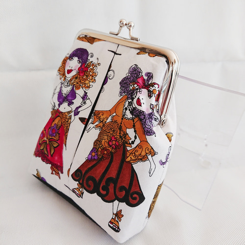 ロラライハリス　がま口お化粧ポーチ がま口ポーチ ロラライハリス マスカレード メイクポーチ