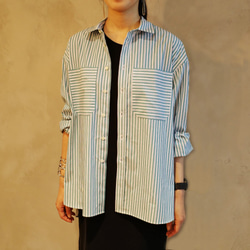 【型紙】ビックシルエットシャツ（縫製レシピ付き）フリーサイズ(Fab1-006) 1枚目の画像