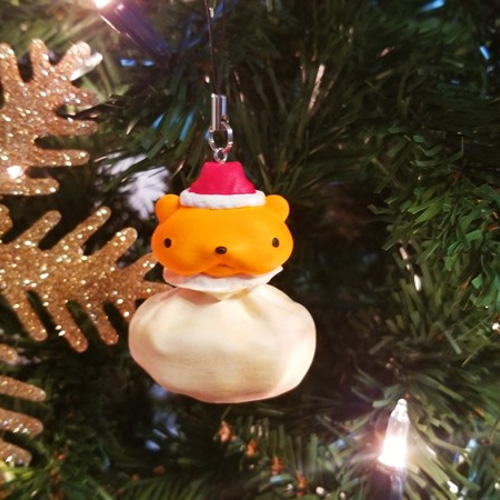 クリスマスオーナメント ミニフィギュア くまくまさん（サンタ袋