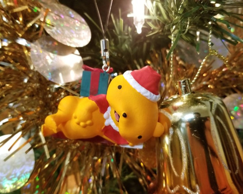 クリスマスオーナメント ミニフィギュア くまくまさん（プレゼントの山 