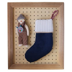 クリスマス靴下おじさん人形（マスタード） 3枚目の画像