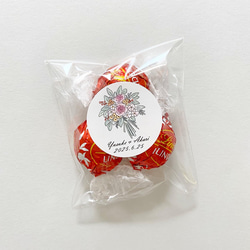 new! 4cm 丸型 サンキューシール / bouquet ブーケ / カラー 6枚目の画像