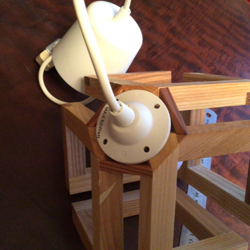 ②木星(もくせい) ペンダントライト インテリア照明 シーリングライト 木製 木製 ペンダントライト インフィニティキューブ(No.2