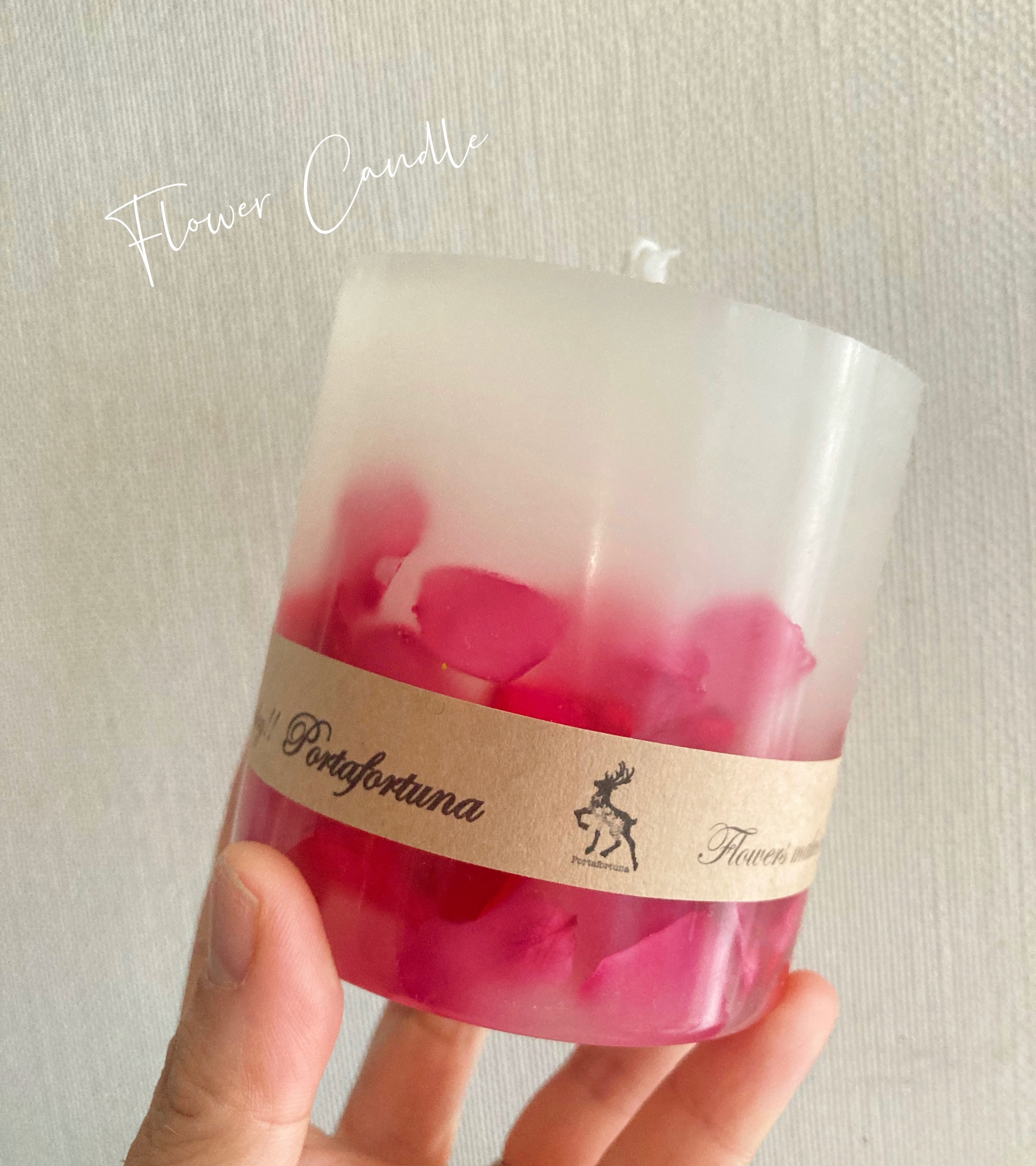 専用　ハンドメイドキャンドルホルダー　キャンドル　薔薇キャンドル