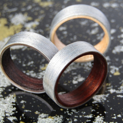 木のゆびわ 襲-kasane- 甕覗 1枚目の画像