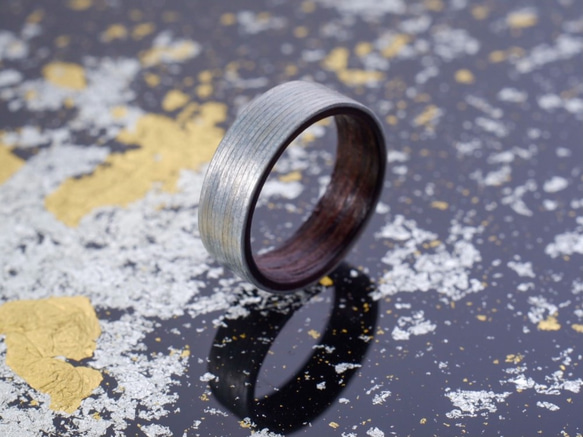 木のゆびわ 襲-kasane- 甕覗 3枚目の画像