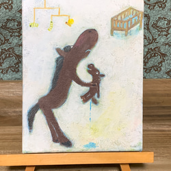 学校へ（ペンギン）原画 絵画 はらっぱgarden* 通販 1266703｜Creema