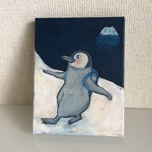 砂絵 ペンギン 絵画 アート作品 1_f10943f39a701a6b00d57b91ebdd