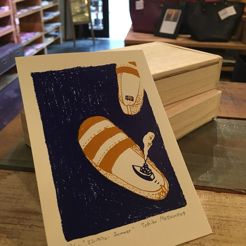 シルクスクリーン版画 夏のイメージ3作品 版画 はらっぱgarden* 通販