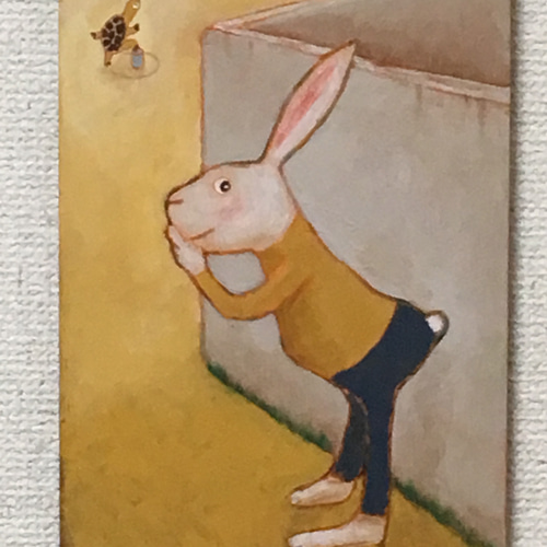 デコピン、打席に立つ
