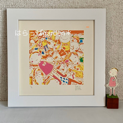 アクリルガッシュ（絵を描くのは楽しい）原画 絵画 はらっぱ