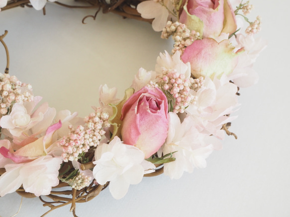 Dry Flower Wreath / Sweet Pink 2枚目の画像
