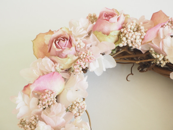 Dry Flower Wreath / Sweet Pink 5枚目の画像