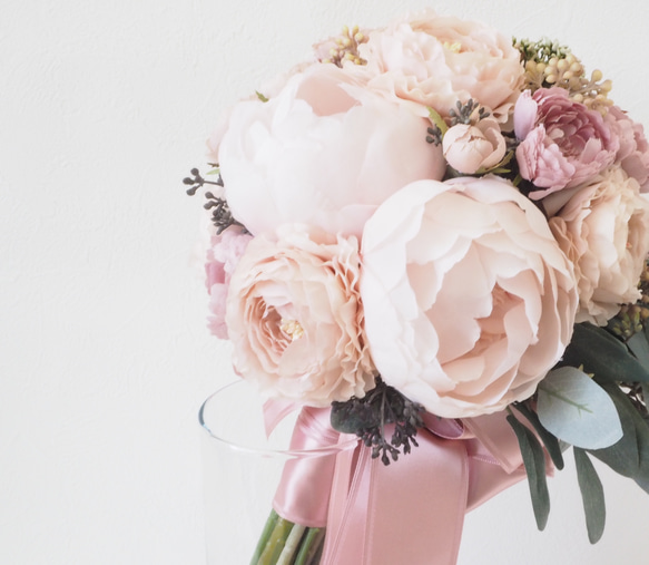 Wedding Bouquet & Boutonnier / Antique Pink 6枚目の画像