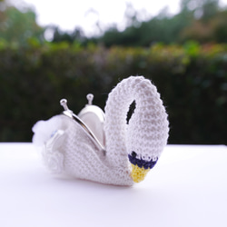 Dress-up Swan&#39;s Gamaguchi Mini Pouch 1 Swan 第8張的照片