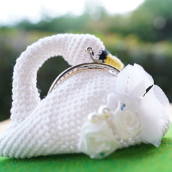 Dress-up Swan&#39;s Gamaguchi Mini Pouch 2 Swan 第2張的照片