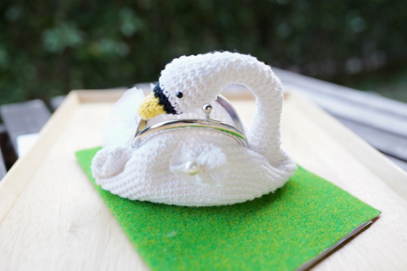 Dress-up Swan&#39;s Gamaguchi Mini Pouch 2 Swan 第7張的照片