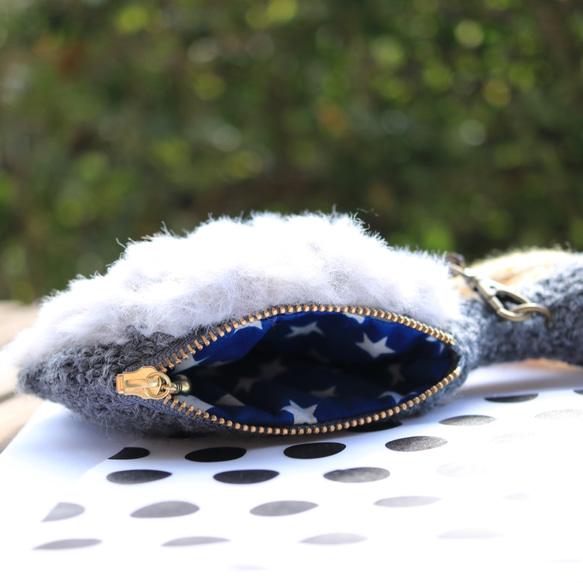 [Creema Limited] Shoebill的迷你郵袋零錢包Shoebill的冬季準備 第3張的照片