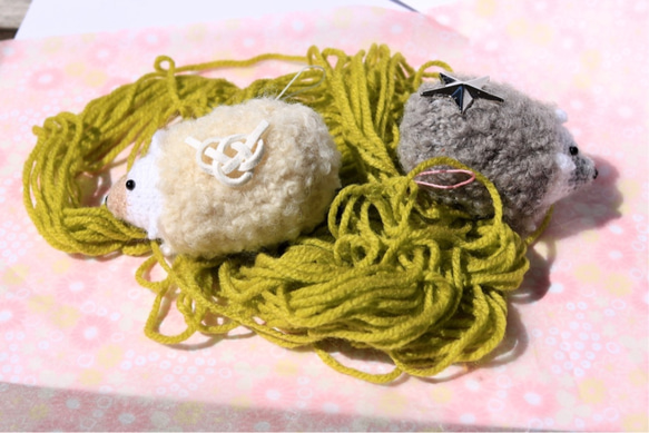 [1件]塔瓦拉（Tawara）刺猬Amigurumi包飾物 第2張的照片