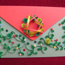 クリスマスカード(リースB) 1枚目の画像
