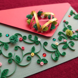 クリスマスカード(リースB) 2枚目の画像