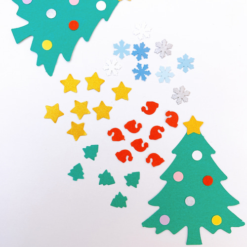 クリスマスmix クラフトパンチ もみの木 200枚 その他素材 Chiroru