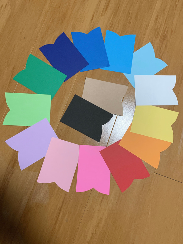 【再販26】 鯉のぼり製作キット(シール有り)8人分1セット 3枚目の画像