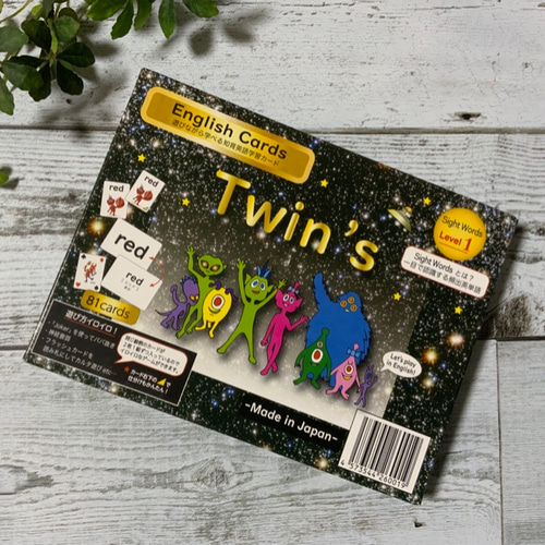 送料無料】 ''Twin's'' 英語 サイトワーズ フラッシュカード