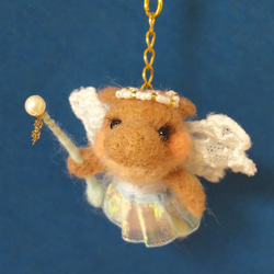 とても大きい　ハンドメイド 羊毛フェルト カバぬいぐるみ フリル付き とても大きいハンドメイド 羊毛フェルト カバぬいぐるみ フリル付き