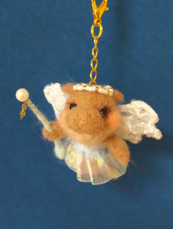 カバの妖精～雪～ 羊毛フェルト sky-blue 通販 10929540｜Creema