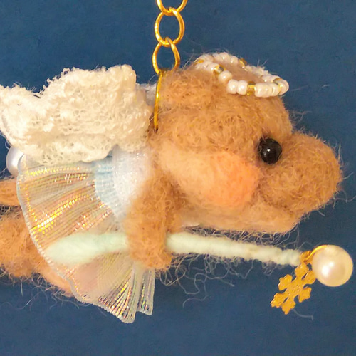 カバの妖精～雪～ 羊毛フェルト sky-blue 通販 10929540｜Creema