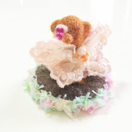 カバの妖精～花～ 羊毛フェルト sky-blue 通販 10929686｜Creema