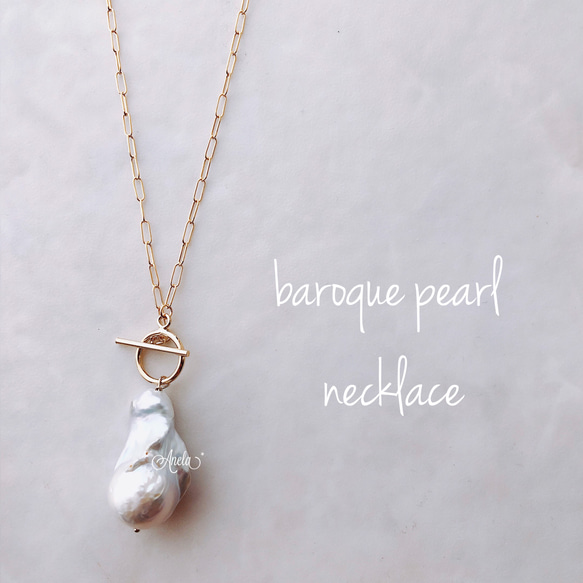 14kgf⌘baroque pearl necklace 1枚目の画像
