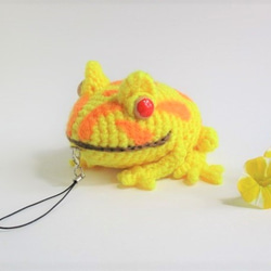kiitigo*オオサンショウウオ＊ブラウンミックス＊あみぐるみストラップ
