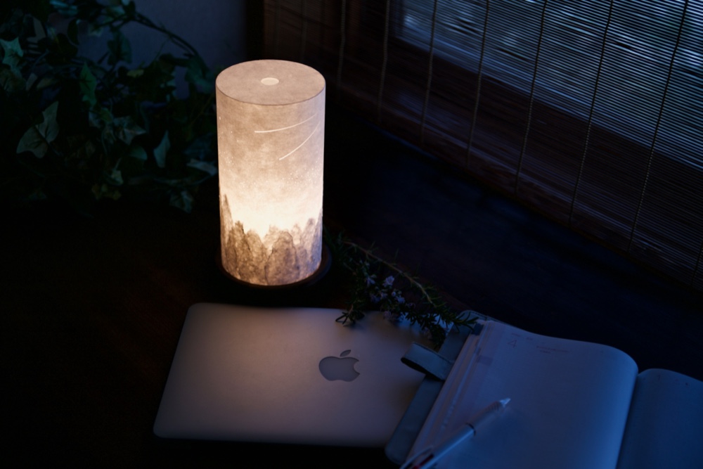 「星のしずく」和紙de夜空のランプシェード