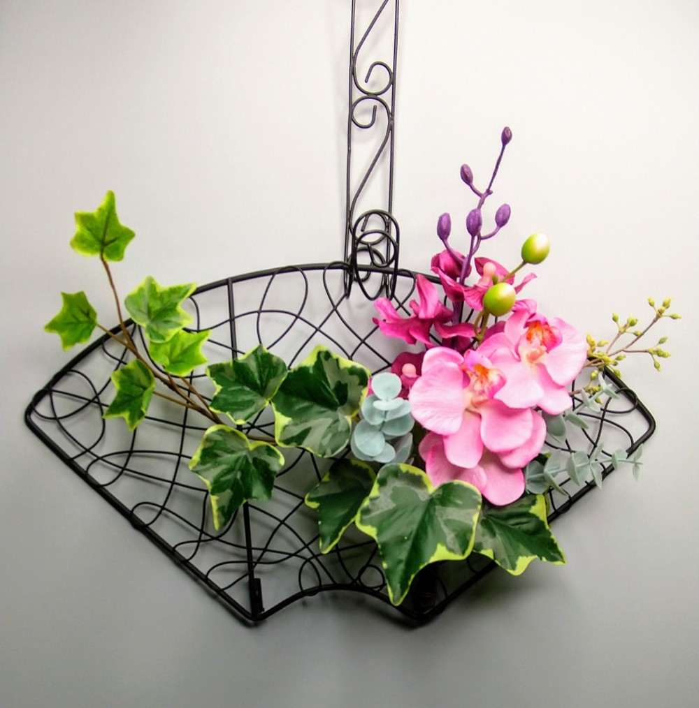 【受注作成】アーティフィシャルフラワー   扇形モダンインテリアアート