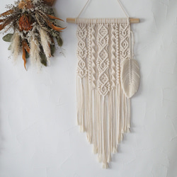 受注制作】マクラメタペストリー m-51 タペストリー・壁掛け leimy