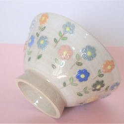 茶碗 春に咲くブルーの花 6枚目の画像