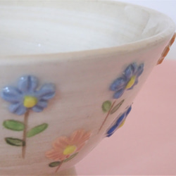 茶碗 春に咲くブルーの花 7枚目の画像