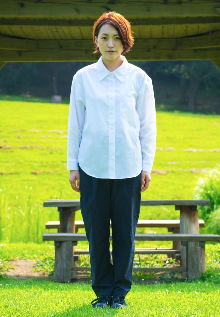 LADIES SHIRT SNAP BUTTON bansyuori メンズライクシャツ