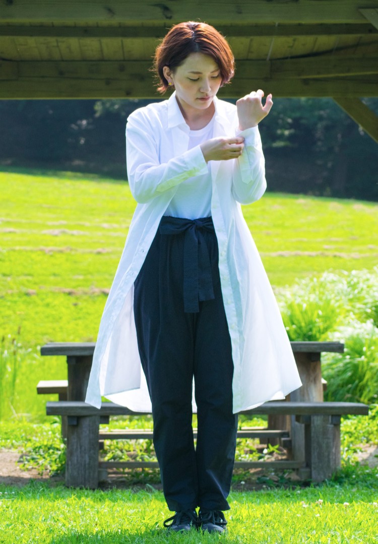 LADIES SHIRT ONEPIECE bansyuori レディースシャツワンピース