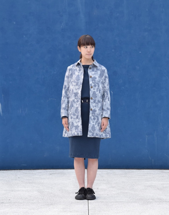 camouflage jacquard bansyuori coat 　迷彩ジャガードコート 2枚目の画像