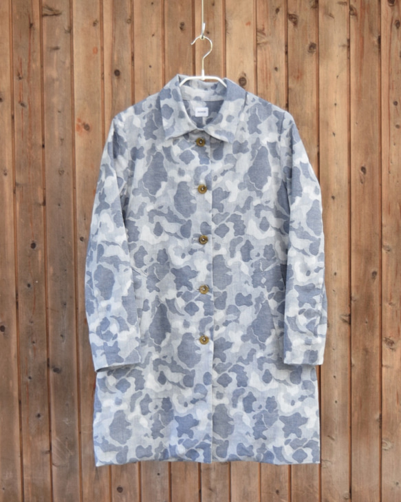 camouflage jacquard bansyuori coat 　迷彩ジャガードコート 4枚目の画像