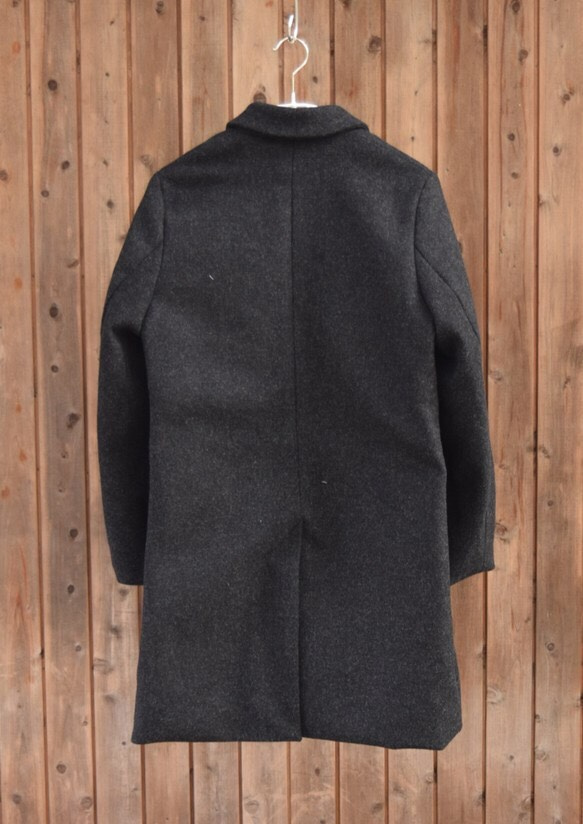 SALE. unisex wool melton coat 4枚目の画像