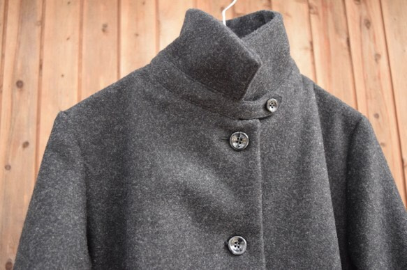SALE. unisex wool melton coat 5枚目の画像